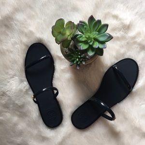 Tory Burch Two Band Jelly Slide Sandals